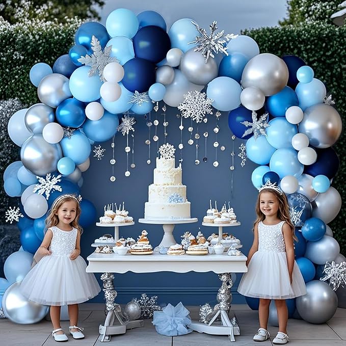 Assorted Blue Balloons Set, 60 pcs Metallic Blue Balloons, Pearl, Navy, Light Blue, Baby Blue Balloon 12 inch Latex Balloon for Boys Birthday Decoration, Baby Shower, Bridal Shower, Wedding