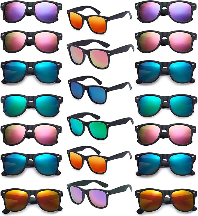 Eyegla Sunglasses Bulk Adults Party Sunglasses 80s Shades Eyewear Party Favors Glasses 10/20 Pack
