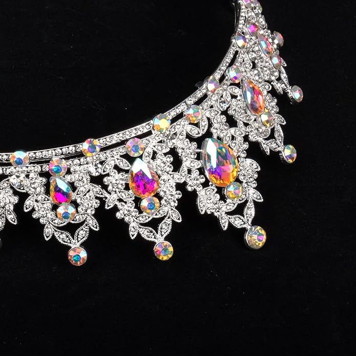 tiaras and crowns for women queen crowns for Women and Girls Crystal Princess Tiaras Rhinestone Tiaras For Wedding Bridal Birthday Prom Pageant Party