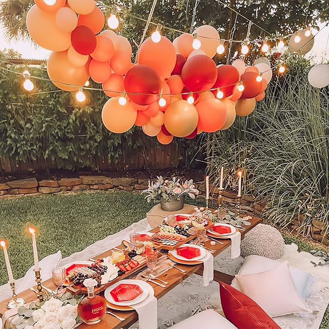 PartyWoo Orange Balloons 50pcs 12 Inch Fall Latex Helium Balloons for Birthday Baby Shower Graduation Fall Tangerine Little Cutie Pumpkin Tropical Sunshine Boho Theme Party Decorations Orange-Y9