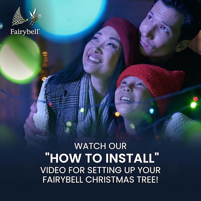 Fairybell - Flagpole LED Christmas Tree - Outdoor Christmas Decorations - Multicolor - 1,200 LED Tree - 20ft - Suitable for Existing Flagpoles
