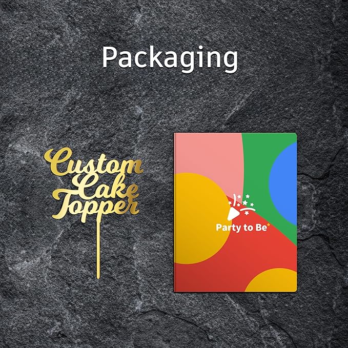 Personalized Cake Topper Custom Your Text Acrylic Cake Decoration for Birthdays Weddings, Baptisms, or any Occasion (Milkshake)