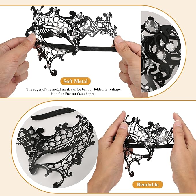 OIDEA Masquerade Mask for Couple - Roman Greek Venetian Mask Halloween Prom Party Costume Ball Mardi Gras Mask for Women Men