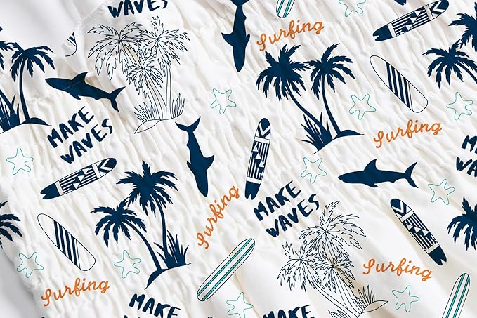 Cromoncent Matching Hawaiian Outfits for Family, Dad and Son Matching Luau Beach Tropical Shirts Mommy Daughter Tropical Sets