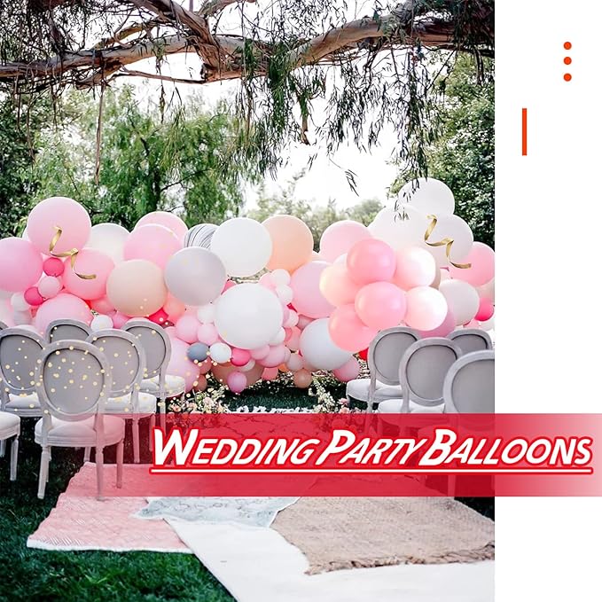 KAWKALSH Pink Balloon Arch Kit 111Pcs 18 12 5 Inch Latex Party Balloons Garland for Birthday Baby Shower Wedding Engagement Anniversary Christmas Party Decorations