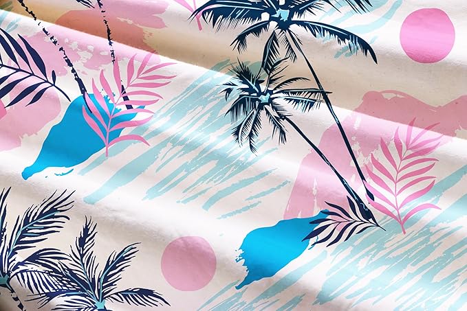 Cromoncent Matching Hawaiian Outfits for Family, Dad and Son Matching Luau Beach Tropical Shirts Mommy Daughter Tropical Sets