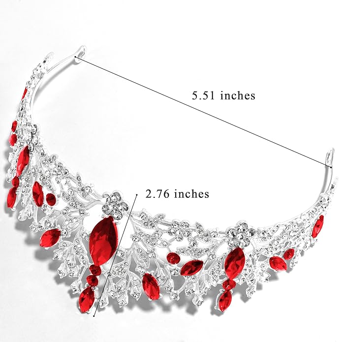 TAROSE Crowns for Women and Girls, Queen Crystal Gold Silver Tiaras with White Rhinestone and Combs, Goddess Crown for Wedding Bride Birthday Princess Bridal Shower Hair Accessories for Women