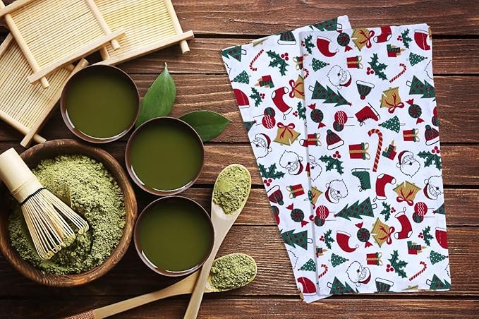 Urban Villa Christmas Dinner Napkins Christmas Print Cloth Napkins Set of 12 Premium Quality Dinner Napkins Cotton Oversized 20X20 in Cloth Napkins with Mitered Corners Ultra Soft Quality Napkins