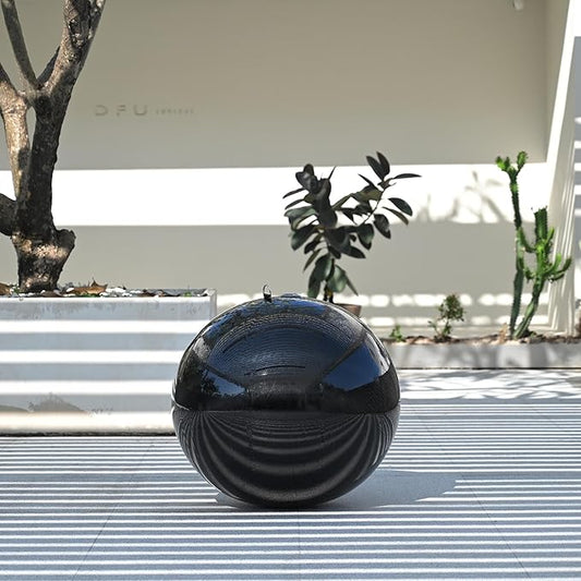 Yescom 32" Inflatable Mirror Ball Giant Reusable Hanging Large Disco Balloon Decoration for Party Wedding Event Concerts Stage Decor Black