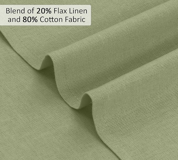 Ruvanti Linen Napkins Set of 6, 18x18 Cloth Napkins, Cotton Linen Blend Napkins Cloth Washable, Soft, Reusable Dinner Napkins for Wedding, Parties, Christmas, Thanksgiving, Everyday Use-MartiniOlive