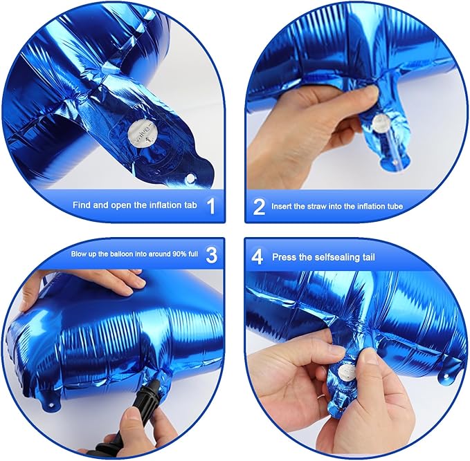 Navy Blue Jumbo Number 19 Balloon 40 Inch, Boy Girl 19 Birthday Supplies, Foil Helium 19 Birthday Giant Balloon, Mylar Blue Number Balloons Anniversary Decorations