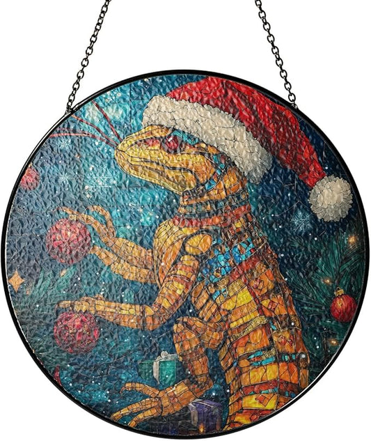 Deathstalker Scorpion Stained Glass Window Hanging Decor - Deathstalker Scorpion Christmas Decor - Handmade Window Ornament - Beautiful Xmas Gift & Home Decoration