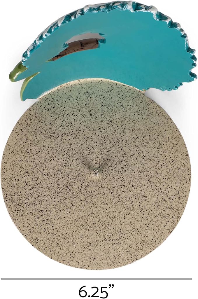 Elanze Designs Turtle Ocean Wave 12 inch Resin and Wood Paper Towel Holder