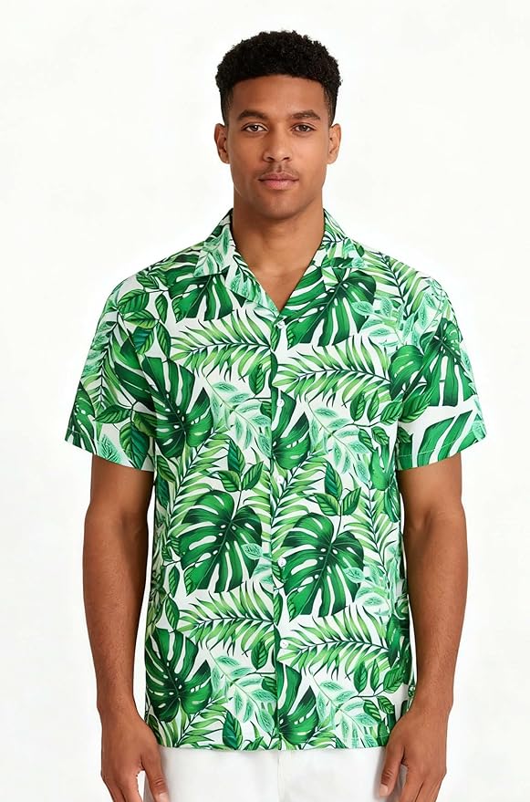 Cromoncent Matching Hawaiian Outfits for Family, Dad and Son Matching Luau Beach Tropical Shirts Mommy Daughter Tropical Sets