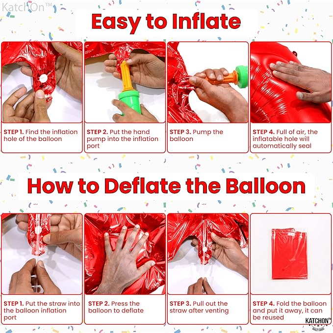 KatchOn, Red 30 Balloon Numbers - Giant 40 Inch | Red 30th Birthday Balloons for Her | Number 30 Balloons for Birthday | 30 Balloon Numbers for 30th Decorations for Her | 30th Anniversary Decorations