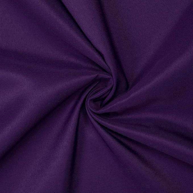 Gee Di Moda Fitted Tablecloth - 48 x 30 Inch Purple Fitted Table Cloth for 4 Foot Rectangle Table - Heavy Duty Washable Fabric - for 4 Ft Buffet Table Holiday Party Dinner Wedding & Trade Show