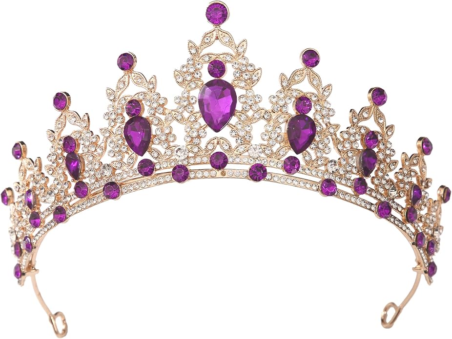 Kamirola - Queen Crown and Tiaras Princess Crown for Women and Girls Crystal Headbands for Bridal, Princess for Wedding and Party（01）
