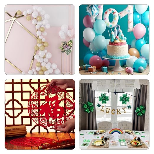 300PC Balloon Adhesive dots Removable Double Sided Adhesive Dots Leave No Trace Adhesive Dots Adhesive Putty for Crafts Balloons Adhesive Putty for Holiday Party Decorations