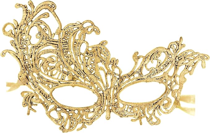 Exlinonline Lace Masquerade Mask Elastic,Fit for Adult,Soft Gentle Material,Specially For Costume,Thememed Party
