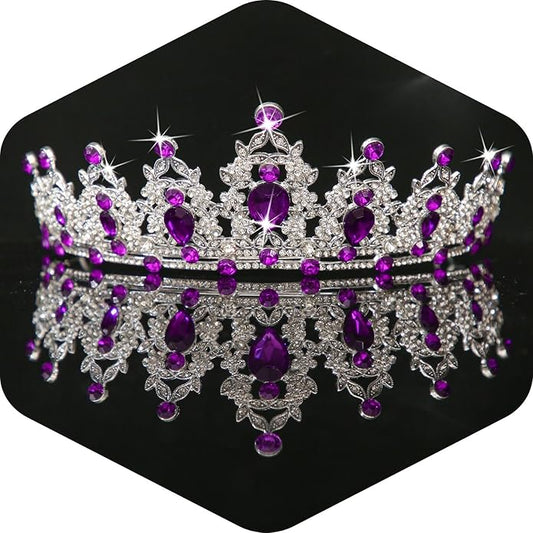 Kamirola - Queen Crown and Tiaras Princess Crown for Women and Girls Crystal Headbands for Bridal, Princess for Wedding and Party（01）