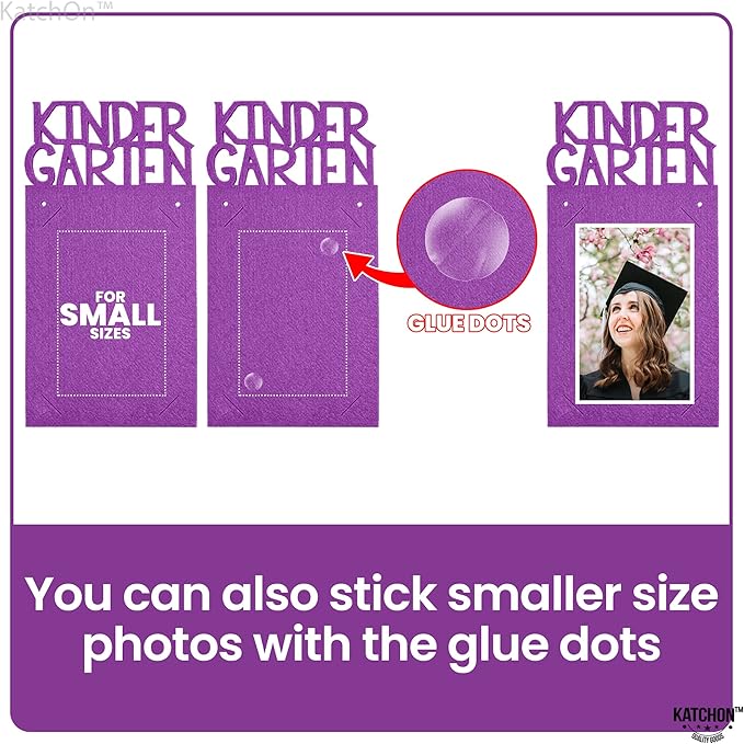 KatchOn, K-12 Grad Photo Banner 5x7 - Large, 10 Feet | Congrats Grad Banner, Purple Graduation Decorations Class of 2025 | Grad Picture Display, Graduation Decorations 2025