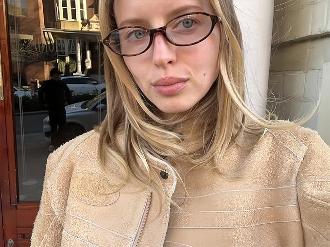 Retro Oval Sunglasses for Women Chic Cat Eye 90s Sunnies Lightweight Narrow Shades Trendy UV protection Sun Glasses