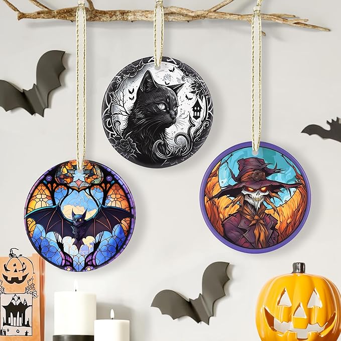 Touber Christmas Ornaments - Tree Decorations for Home - Holiday Present - Gift Idea - Black Cat