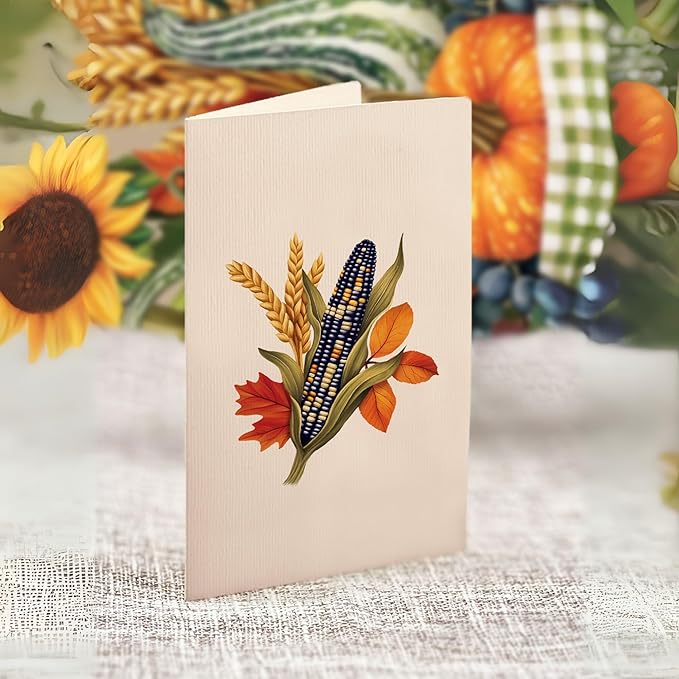 Freshcut Paper Pop Up Cards, Golden Harvest, 12 Inch Life Sized Forever Flower Bouquet 3D Popup Greeting Card, Birthday Cards, Thank You Card, Blank Notecard & Envelope