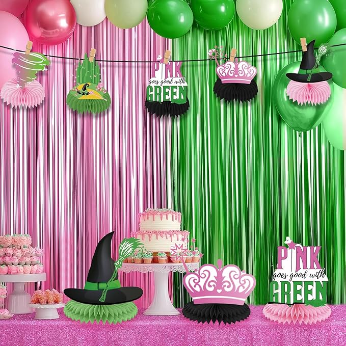 9 Pcs Witch Theme Centerpiece Table Decoration Witch Theme Honeycomb Centerpieces Honeycomb Table Toppers for Witch Party Supplies Witch Party Table Decoration