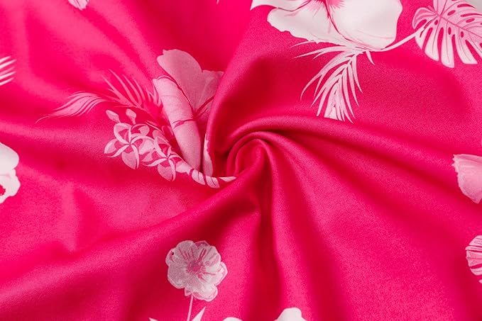 Cromoncent Matching Hawaiian Outfits for Family, Dad and Son Matching Luau Beach Tropical Shirts Mommy Daughter Tropical Sets