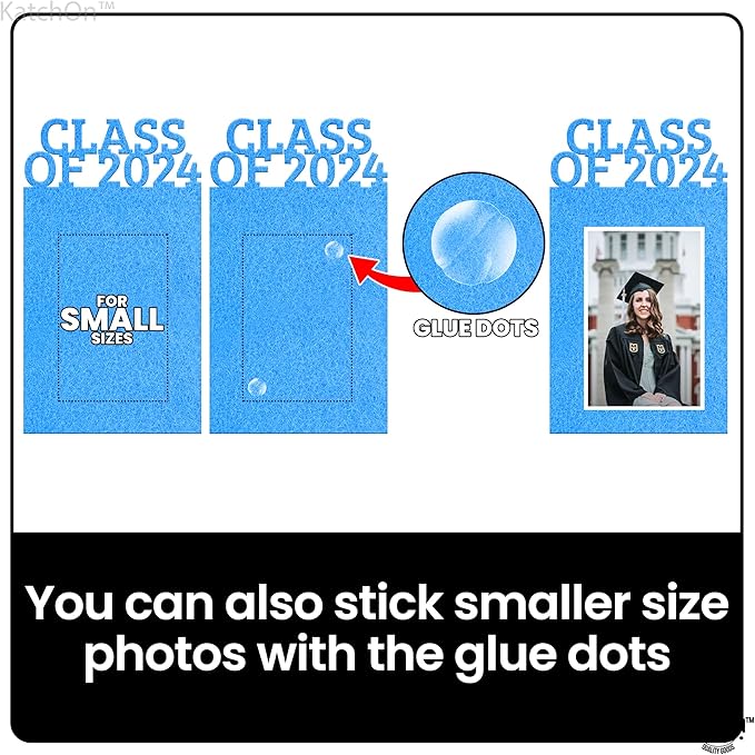 KatchOn, K-12 Graduation Photo Banner 5x7 - Large, 10 Feet | Kindergarten Grad Backdrop, Blue Decorations Class of 2025 | Grad Picture Display for Graduation Decorations 2025