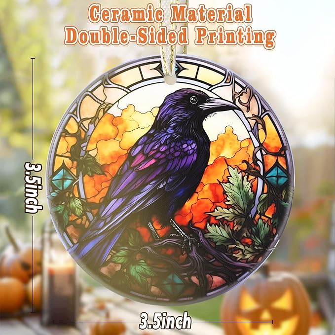 Touber Christmas Ornaments - Tree Decorations for Home - Holiday Present - Gifts Idea - Wise Crow