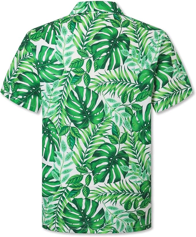 Cromoncent Matching Hawaiian Outfits for Family, Dad and Son Matching Luau Beach Tropical Shirts Mommy Daughter Tropical Sets
