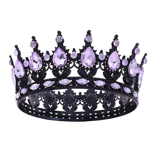Queen Crown for Women Crystal Tiara for Girl Rhinestone Wedding Headband for Bride Hair Accessories for Costume Birthday Party Prom Gifts