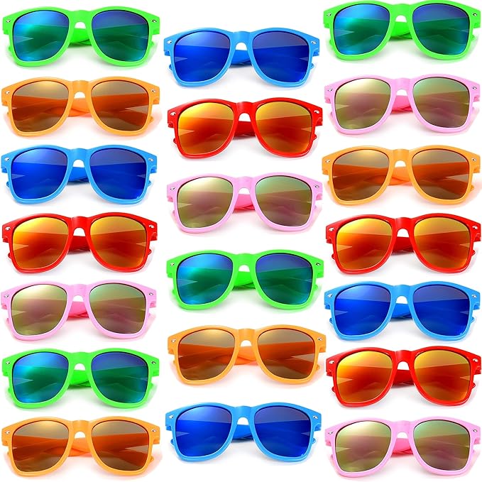 Eyegla Sunglasses Bulk Adults Party Sunglasses 80s Glasses Shades for Party Favors 8/10/20/30Pack