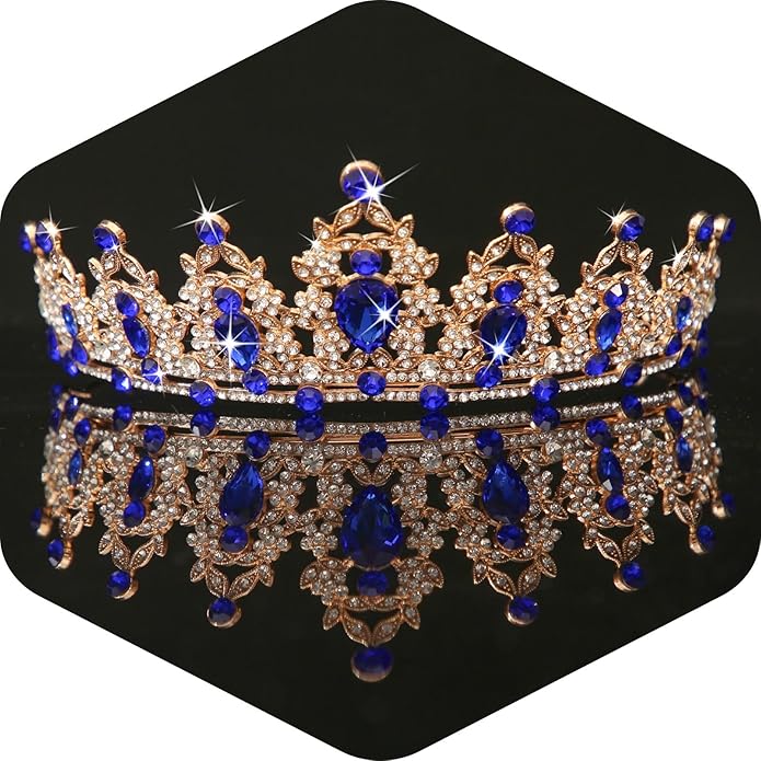 Kamirola - Queen Crown and Tiaras Princess Crown for Women and Girls Crystal Headbands for Bridal, Princess for Wedding and Party（01）