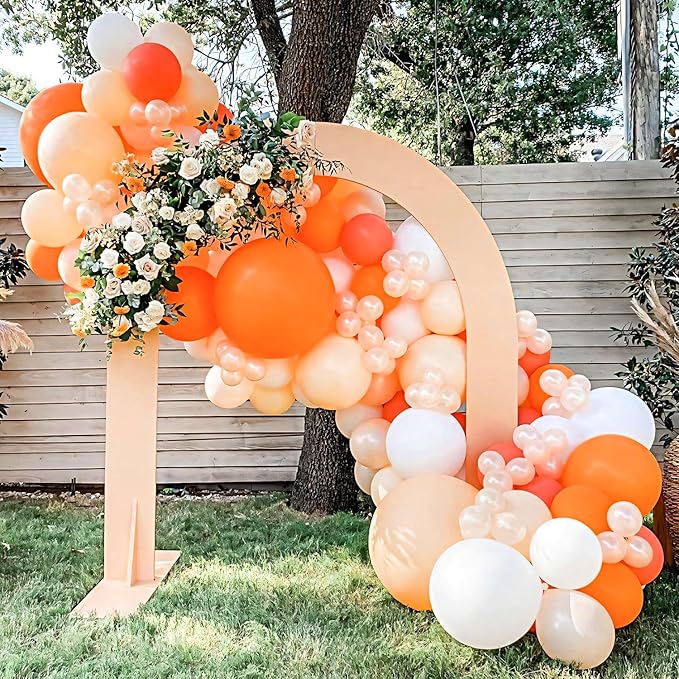 110pcs Orange Balloons 12 Inch Latex Balloon Arch Kit for Birthday Baby Shower Anniversary Graduation Wedding Party Decorations