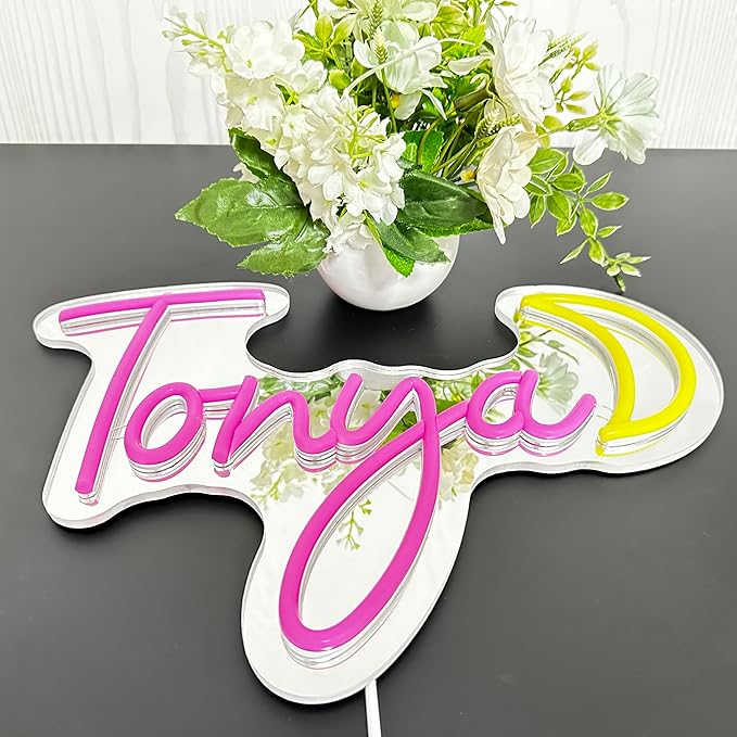 ADVPRO Custom Wedding LED Neon Signs, Customizable for Wall Decor, Birthday Party, Personalized Large Led Neon Light Sign with Surname, Name, Est Date