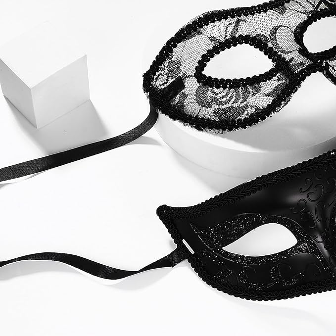 OIDEA Masquerade Mask for Couple - Roman Greek Venetian Mask Halloween Prom Party Costume Ball Mardi Gras Mask for Women Men