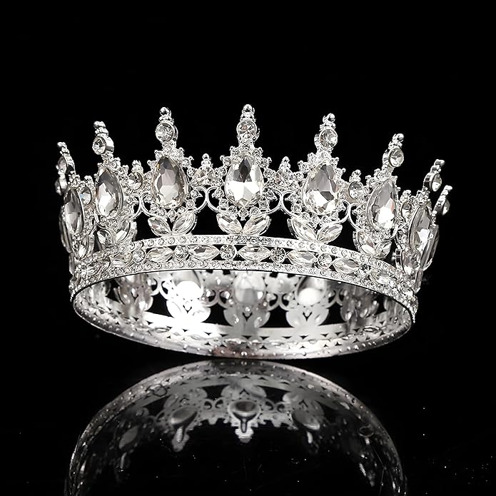 Crown Tiara for Women Queen Crown Rhinestone Wedding Crowns Birthday Tiara Women's Hair Accessories Costume Party Halloween Decor Prom Gifts