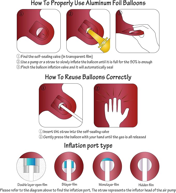 Number 9 Balloons 40 Inch Wine Red Burgundy Foil Helium Large Balloons for Birthday Party Anniversary Decorations（Digital 9）