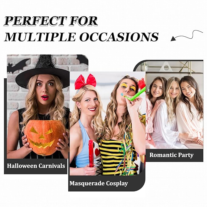 Exlinonline Lace Masquerade Mask Elastic,Fit for Adult,Soft Gentle Material,Specially For Costume,Thememed Party