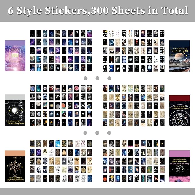 600 Pieces Washi Sticker Set, 12 Set Scrapbooking Diary Planner Album Diary Notebook, Scrapbooking Sticker Journaling Supplies for DIY Arts and Crafts Card Making Laptop Decoration