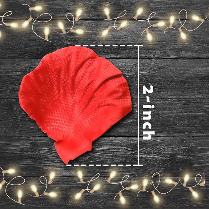 4500 Pack Red Rose Petals,Artificial Roses Flower Petals for Romantic Night,Valentine's Day and Weddings