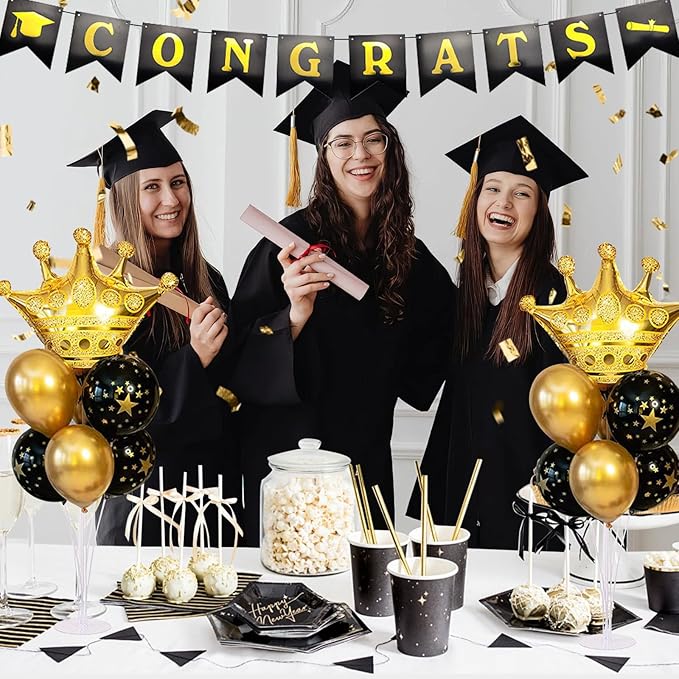 Balloon Stand Kit For Table - 8 Sets Balloon Sticks with Base For Birthday Graduation Party Decorations