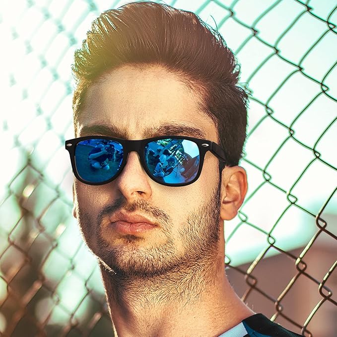 Fsmiling Black Sunglasses Bulk Adult Party Sunglasses 80s Sunglasses Pack for Men Women Party Favors -10Pack