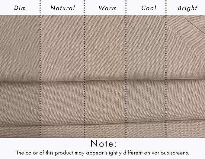 Ruvanti Premium Cloth Napkins Set of 6, 18x18 Inches, 100% Cotton, Washable, Soft & Absorbent, Perfect for Wedding, Christmas, ‎Thanksgiving Dinners - Light Taupe