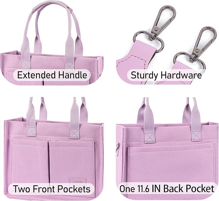 Canvas Tote Bag for Women, Large Laptop Travel Tote Handbag Totes with Crossbody Shoulder Teachers Reusable Grocery Bags