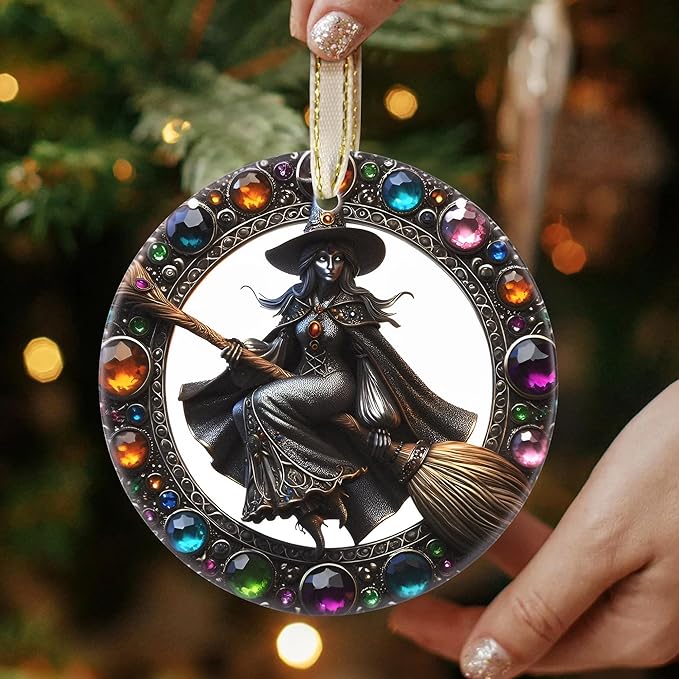 Christmas Ornaments - Touber Christmas Decorations for Tree, Home - Holiday Present - Gifts Idea - Witch