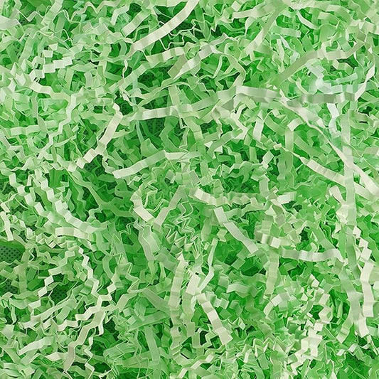 Uptotop 1/2LB Crinkle Cut Paper Shred Filler for Gift Wrapping Basket Filling, Birthday, Christmas, Thanksgiving, Wedding, Mother's Day (Green)